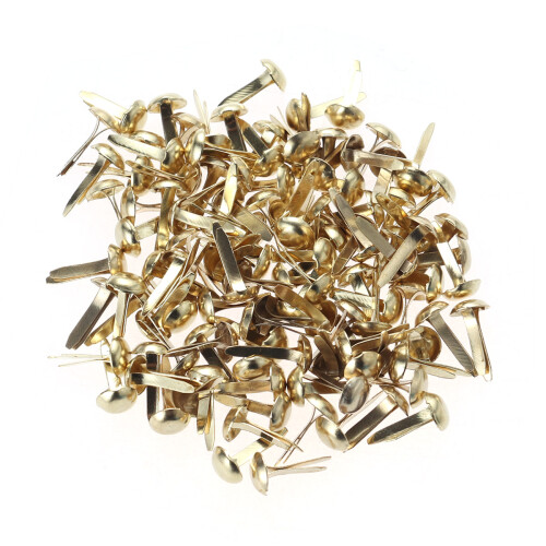 100 Pcs Mini Brads 5,5X11 Mm För Scrapbooking Hantverk