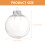 12Pcs Clear Plastic Christmas Balls Reusable Fillable Tree Decoration 6