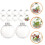 12Pcs Clear Plastic Christmas Balls Reusable Fillable Tree Decoration 4