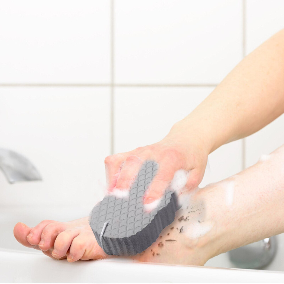 Lanyard Bath Sponge Soft Exfoliating Scrubber for Adults & Kids 6.7*13.5*2.6cm