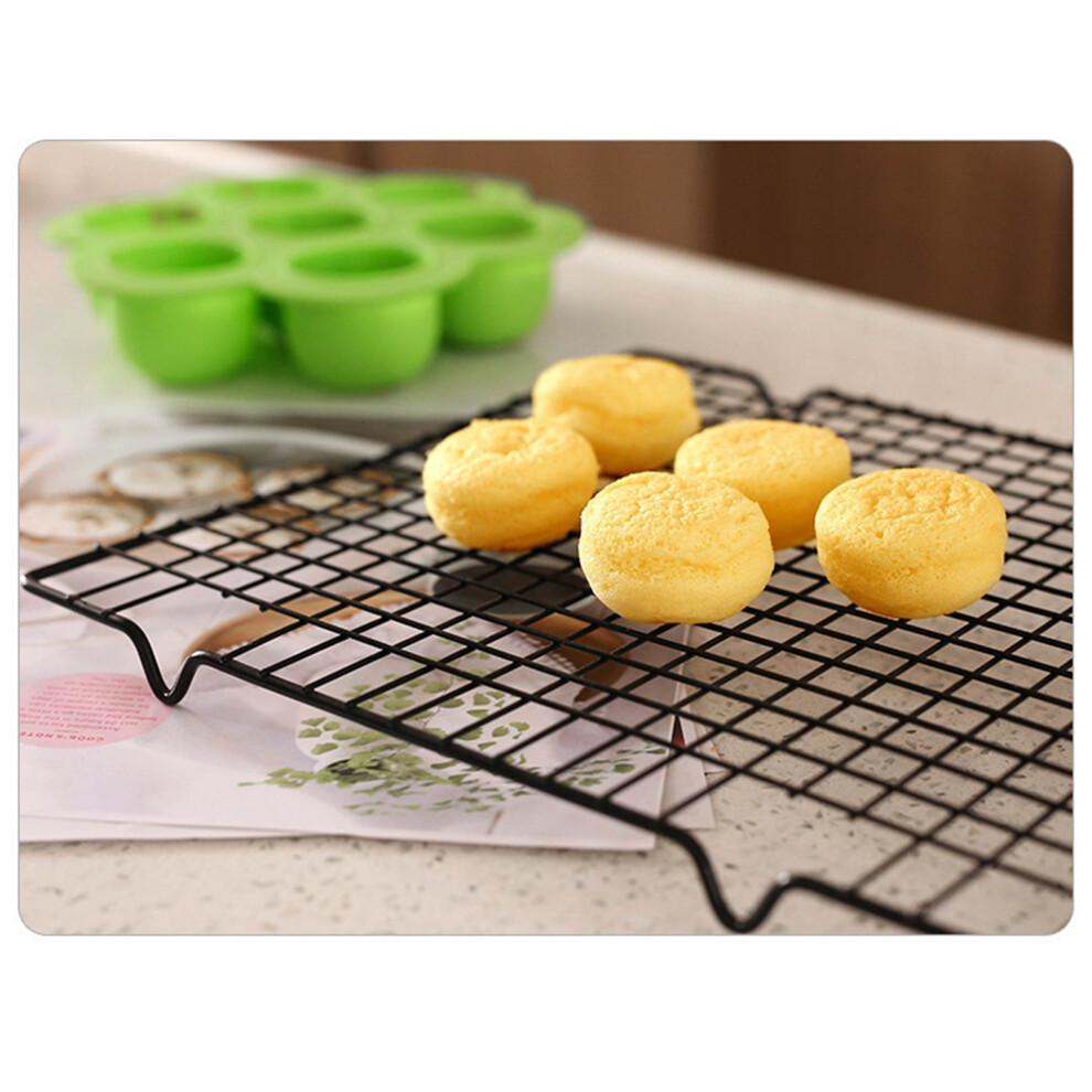 Baby Food Silicone Freezer Tray 7 Holes Safe Storage Container Green