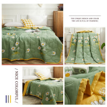 Sommer Polyesterfaser-Decke 180x200cm Waschbar Hautfreundliches Bettaccessoire