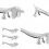 4St Metall Hundformade Chopstickuppsättare 7