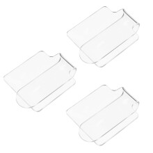 3St Acryl Makeup Paletten Blandningsbricka Transparent För