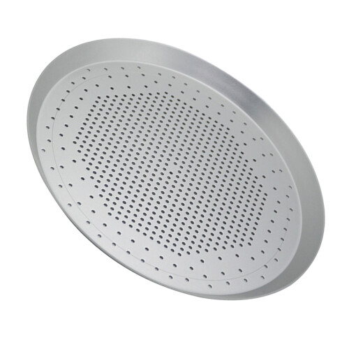 1 St Stark Rund Pizzabräda Skärbräda För Stekplåt (Silver) 1