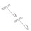 2 Stycken Roestfria Stal Krokar Flask 5