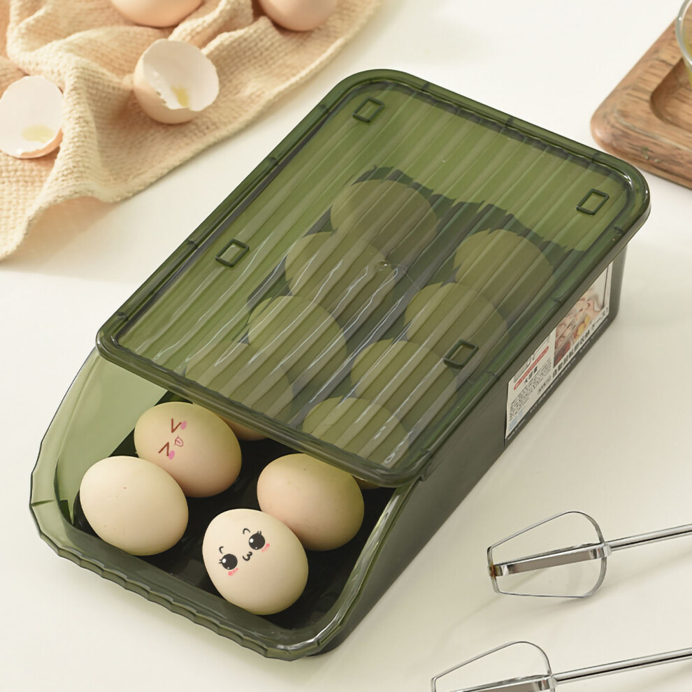Transparent Plastic Egg Storage Box 32x18x8cm Refridgerator Container-image-OPC-PMJXSRH-NEW