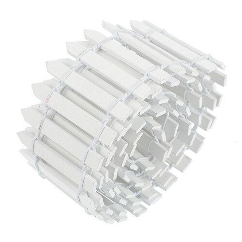 White Wood Micro Landscape Fence Decorative Miniature Prop