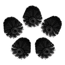 5Pcs Plastborstehuvuden Ball Utbytbara För Hushåll Badrum Svart