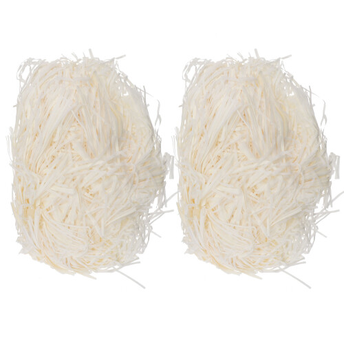 2 Påsar Hamsterpappersflisor Djurbäddning Papper Beige
