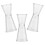 3Pcs Dubbelsidig Mätcup Jigger Mätare Cocktail Bar Drink Mätcup 9