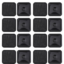 16Pcs Möbelstopp Hjul Fästen Golvskydd