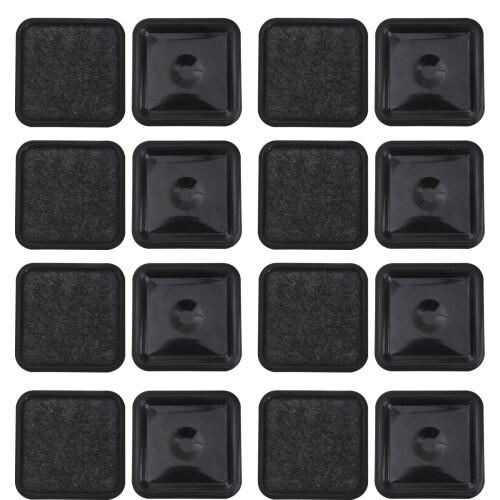 16Pcs Möbelstopp Hjul Fästen Golvskydd