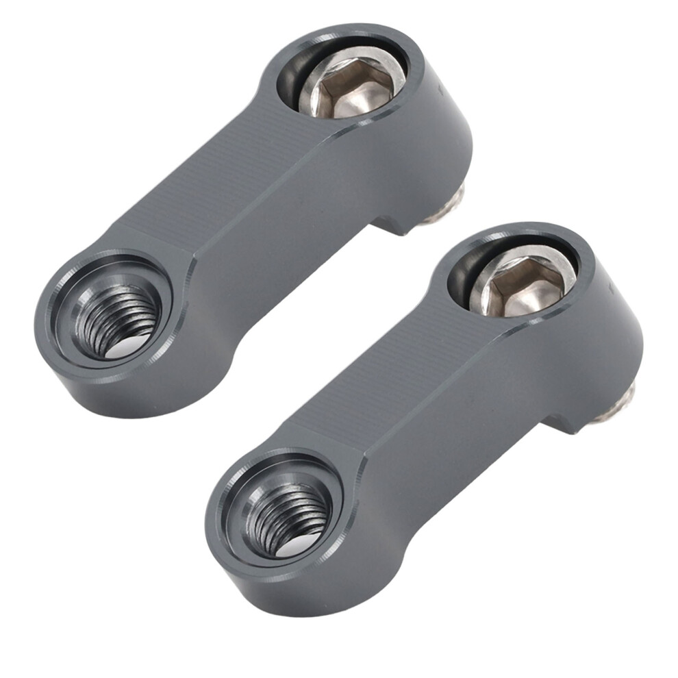 Motorcycle Mirror Extender Adapter 10Mm For Nmax 125/155, Grey 4631356809021