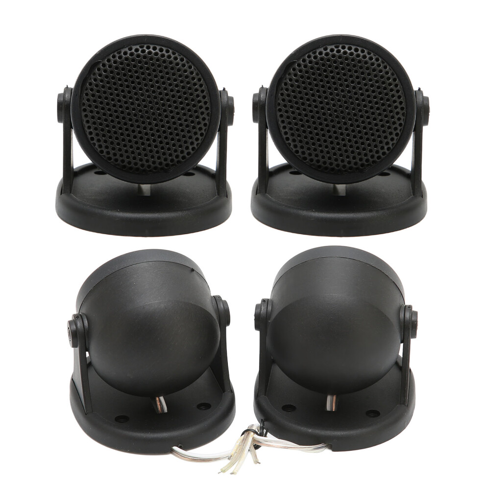 2Pcs Dome Tweeter Car Speakers 20W Loudspeaker For Auto Audio Black 6951356809431