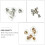 1 Förpackning Diy Örhängesnäckor, Örhake, Earnuts 11