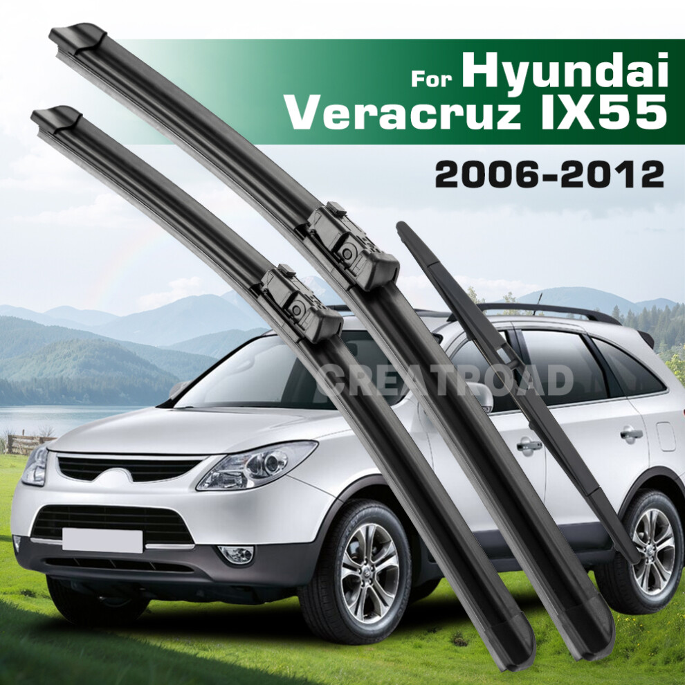 (Left Hand Drive) Wiper Lhd&Rhd Front & Rear Wiper Blades Set For Hyundai Veracruz Ix55 2006 - 2012 Windshield Windscreen Window Brushes 6935159273538