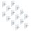 16pcs Self Adhesive Shelf Support Peg Load Bearing 1