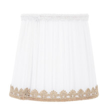 1Pc White Cloth Lampshade Simple Decorative Lamp Protector for Home