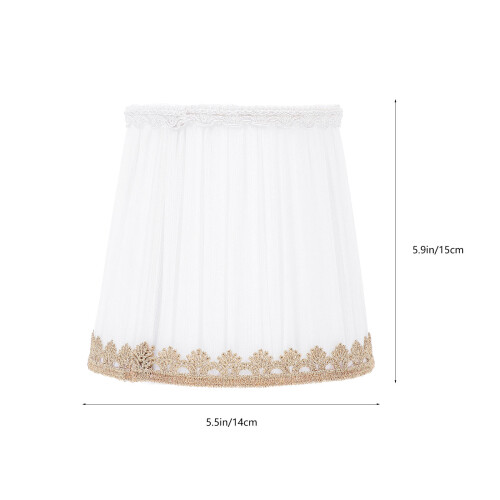 1Pc White Cloth Lampshade Simple Decorative Lamp Protector for Home 1