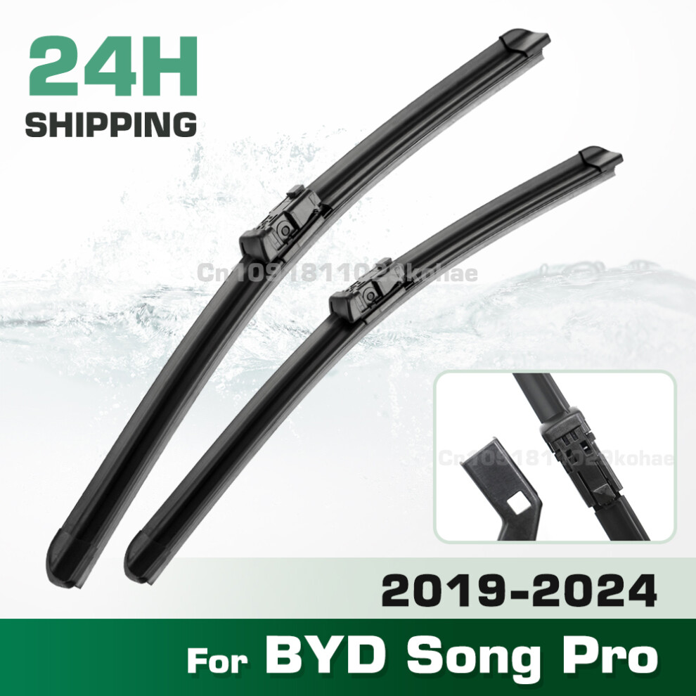 (Left Hand Drive) Wiper Lhd&Rhd Front Wiper Blades Set For Byd Song Pro 2019 - 2024 Windshield Windscreen Window Brush 24'' 16'' 6935159273293