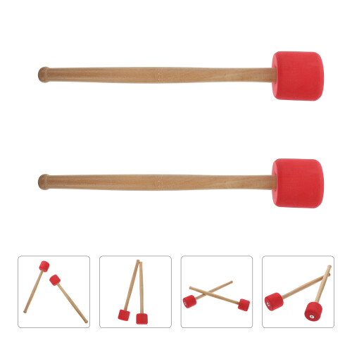 2 Styck Trummeklossar Av Med Handtag Perkussionsinstrument ( ) 2