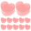 12Pc Formbara Silikon Öronproppar För Sovning Simning Rosa 9
