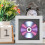 Vinylskivförvaringslåda Med Displayhållare Vit 5