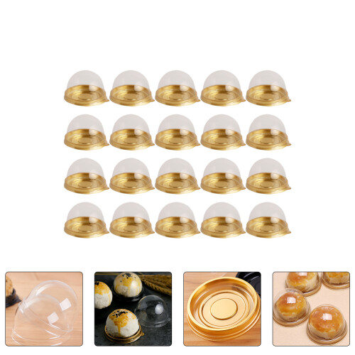 100Pcs Högtidsförpackningar För Måntårta, Äggula Knäckhållare 2