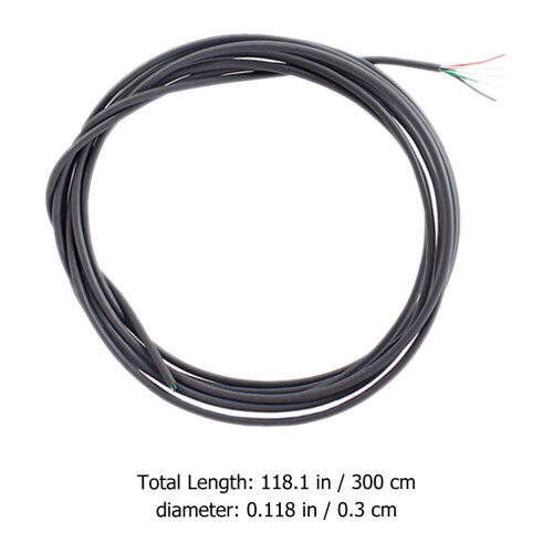 3 Meter 5-Kanal Skärmad Kabel För Gitarrkrets 1