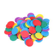 100Pcs Plast Lärningsmarker Skivor 25Mm Bingochip Räkneskivor Markörer