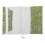 Cloth Art A5 Bokfodral Mönstrad Växter Skyddsfodral 11
