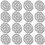 20Pcs Snowflake Cloth Coasters Pot Holders for Dining Decor 10