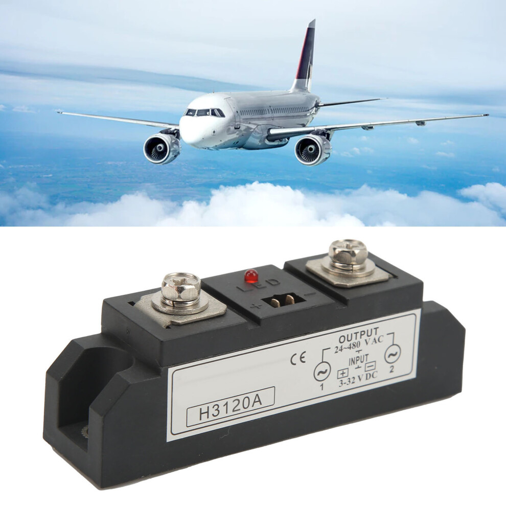 Solid State Relay 120A Dc To Ac 3Â32V/Dc 24Â480V Ac Bolt Fixing 9401356813220