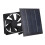 Mini Solar Fan Waterproof IP65 20W 20% Conversion Eco-Friendly Environmentally 15