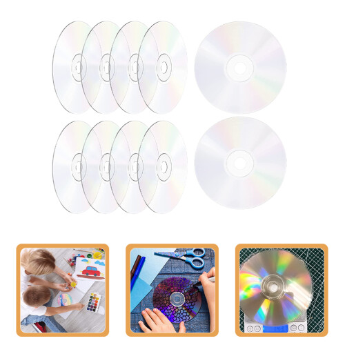 10Pcs Diy Målning Cd Skivor Handgjorda Decor 2