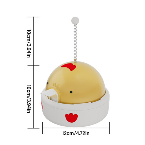Mangeoire automatique interactive pour chien,-Jaune poulet 1