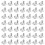 100Pcs Diy Broschbasar Bröstnålsfack Hantverkstillbehör (Silver) 4