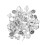 100Pcs Diy Broschbasar Bröstnålsfack Hantverkstillbehör (Silver) 9