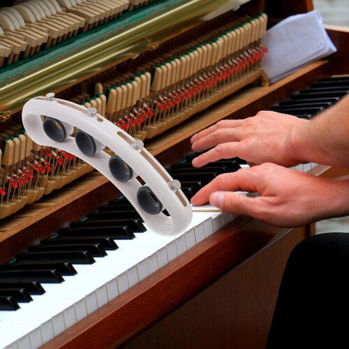 Fingertömningsträningsverktyg För Gitarr Ukulele Piano (Vit) 2