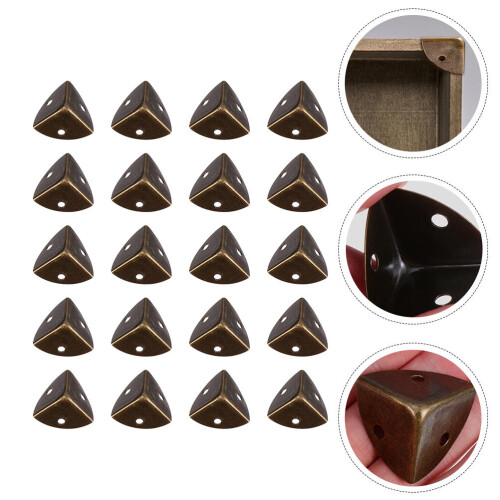 20Pcs Lås Hörnskydd Trälåda Retro Design Säkerhetsskydd 1
