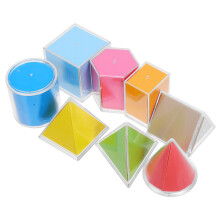 1 Set Geometriska Kroppar Räkneblock För Småbarnsläromedel