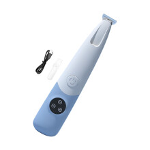 Tondeuse électrique silencieuse pour animaux de-Bleu clair