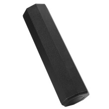 Agitador de arena octogonal martillo sonajero 198 mm negro