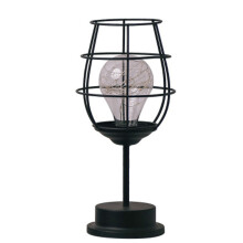 Eisen Tischlampe LED Schwarz