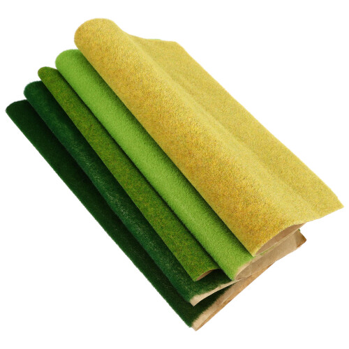 5Pcs DIY Sandtable Byggmodell Gräs Pappermaterial För Inredning 1