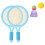 1 Set Barns Baddmintonracket Träningsutrustning Sport 8