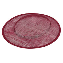 Wommen Sinamay Bas Cocktailhatt Fascinator I Clementinröd