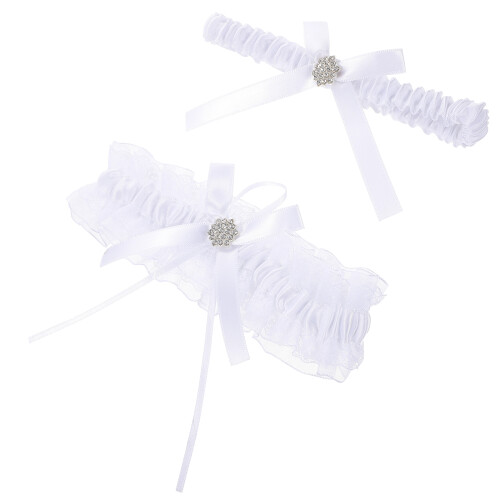 Två Stycken Kvinnliga Garters För Bröllopskläder