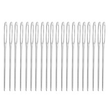 20Pcs 6 Cm Storögd Trubbiga Syinlar För Sömnad (Silver)